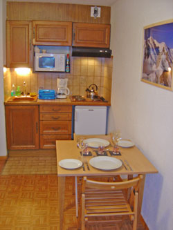 Kitchen and dining area